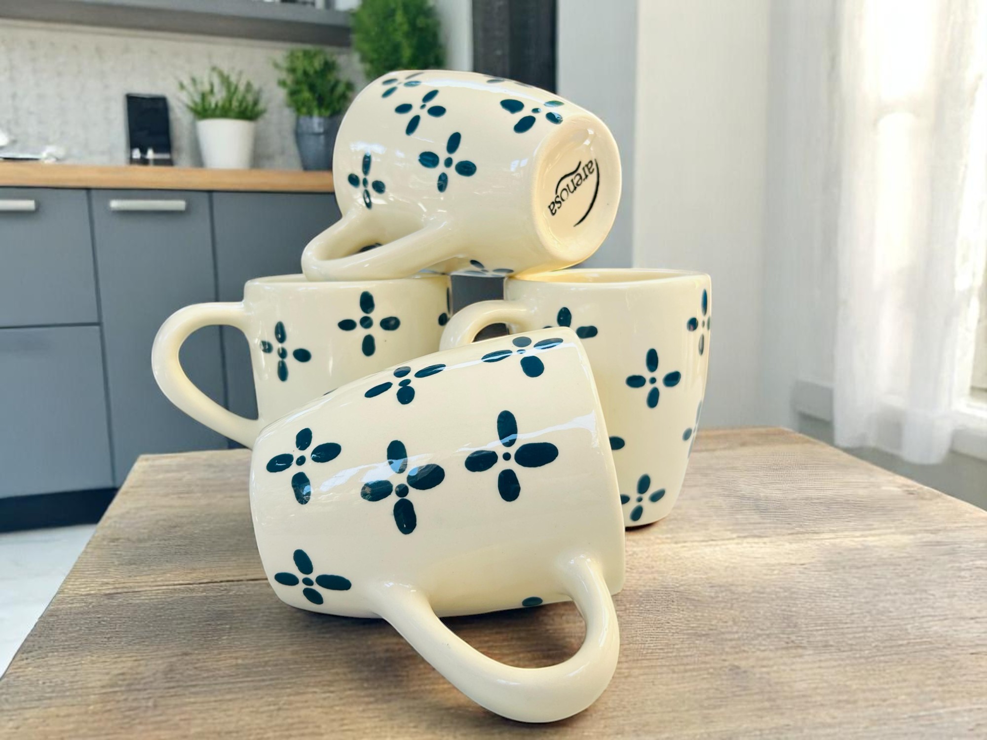 Diseño Floral Azul