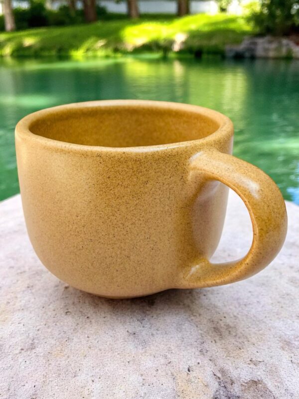 Set de 4 Tazas de Gres de Alta Resistencia – 16 oz – Color Avellana – Tazas Elegantes para Té o Chocolate Caliente - Imagen 5
