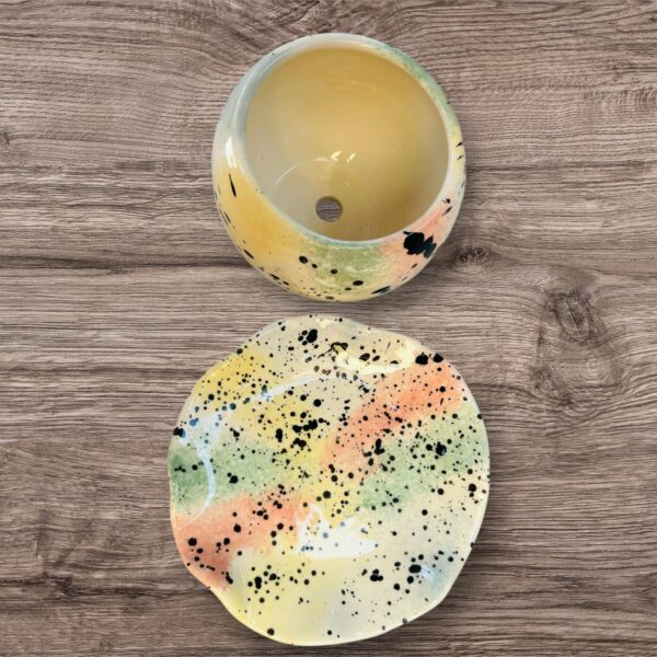 Maceta Decorativa de Cerámica con Plato Incluido – Diseño Moderno y Elegante  – Ideal para Plantas, Suculentas o Decoración - Chica - Imagen 3